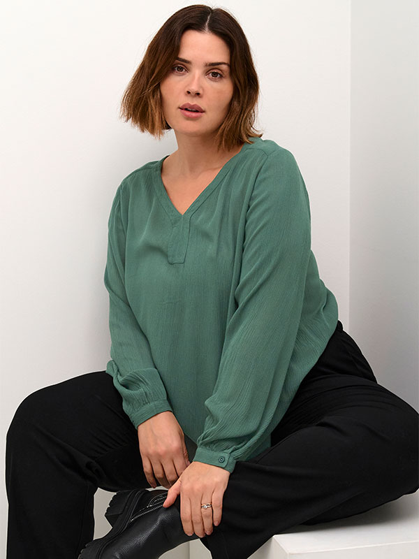 KCAMI - Plus Size Blus fra Kaffe Curve