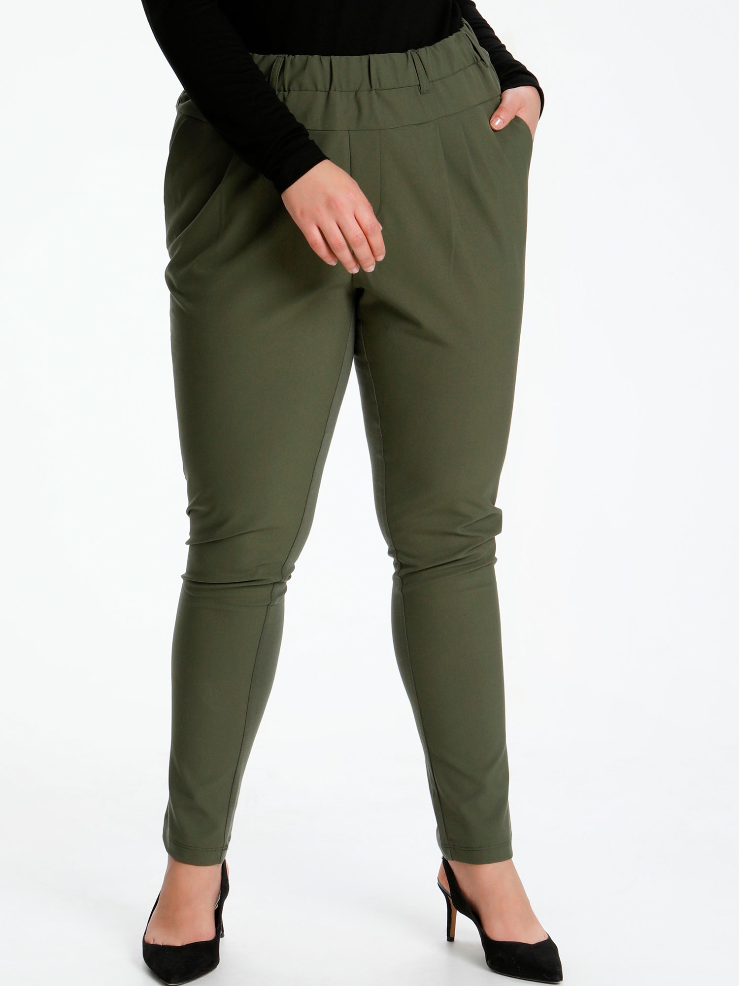 KCJIA - Plus Size Byxor fra Kaffe Curve