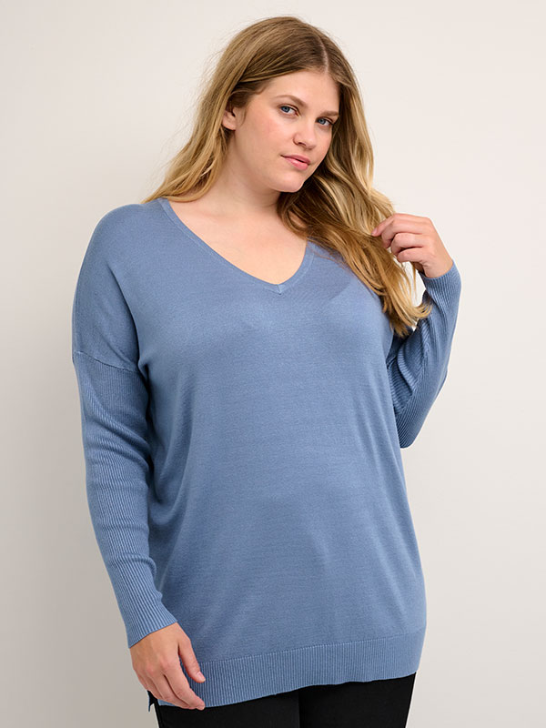 KCMACHI - Plus Size Tröja fra Kaffe Curve