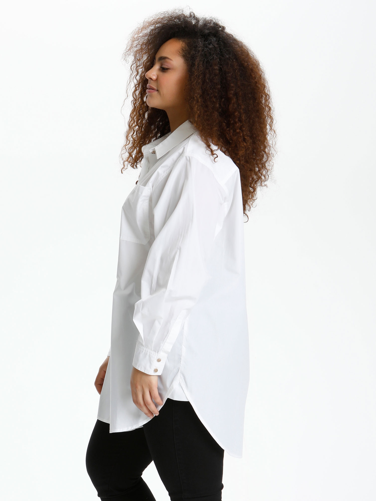 KCLONE - Plus Size Skjorta fra Kaffe Curve