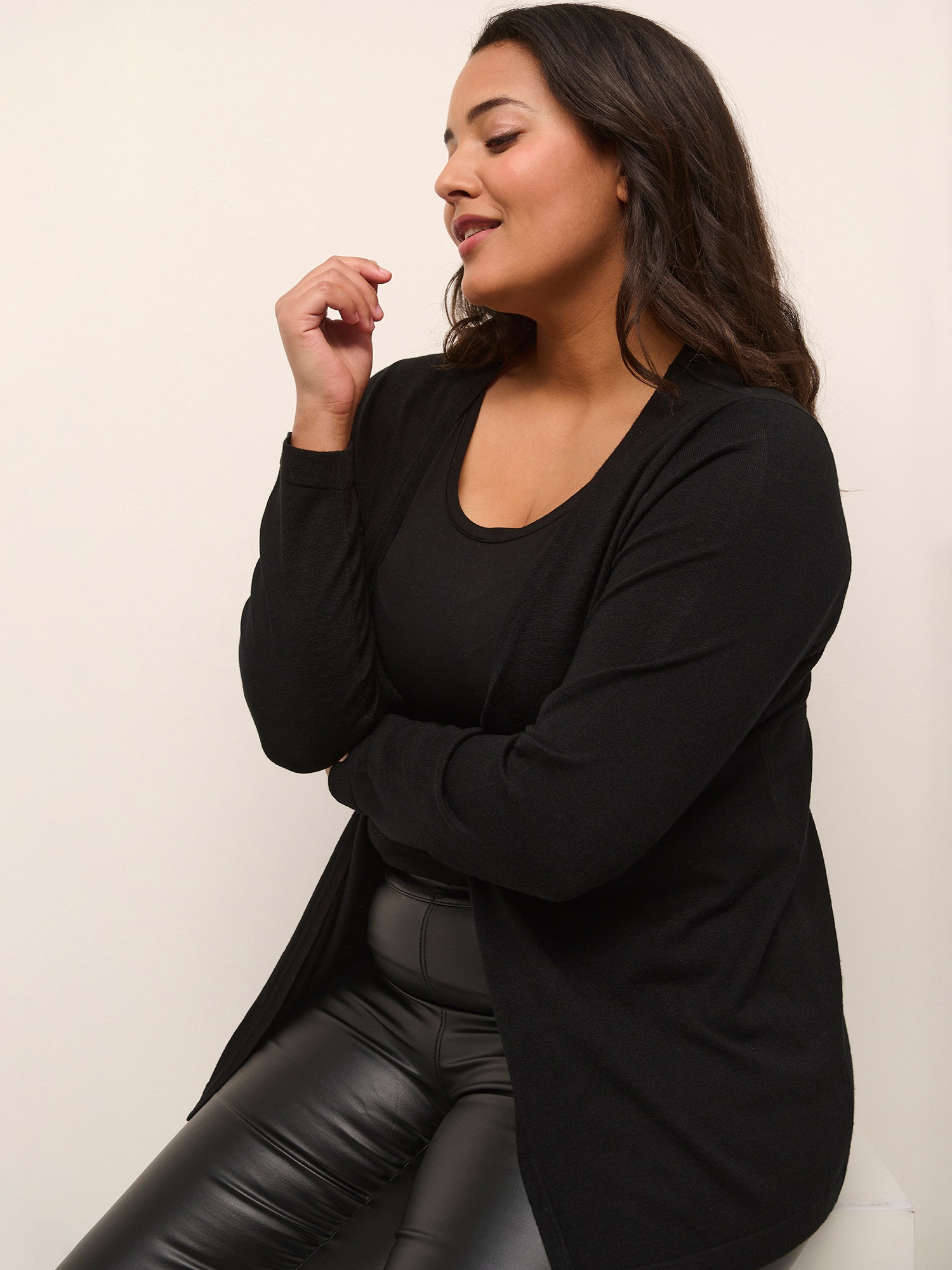 FARSIA  - Plus Size Kofta fra Kaffe Curve