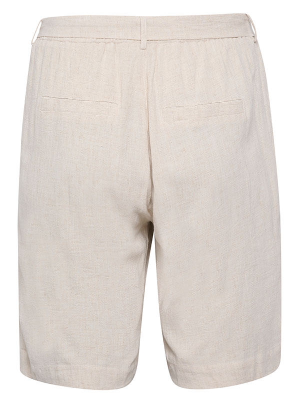 LILOA - Sandfärgade shorts i linneblandning fra Kaffe Curve