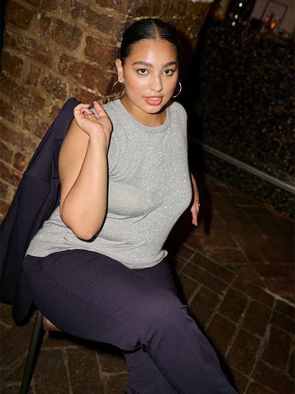 KCSAKIRA - Plus Size Byxor fra Kaffe Curve