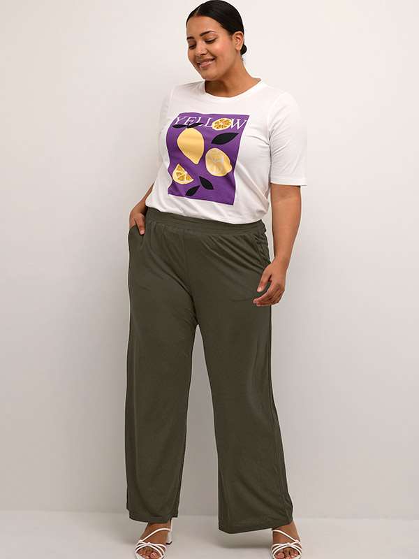 MALINA  - Plus Size Byxor fra Kaffe Curve