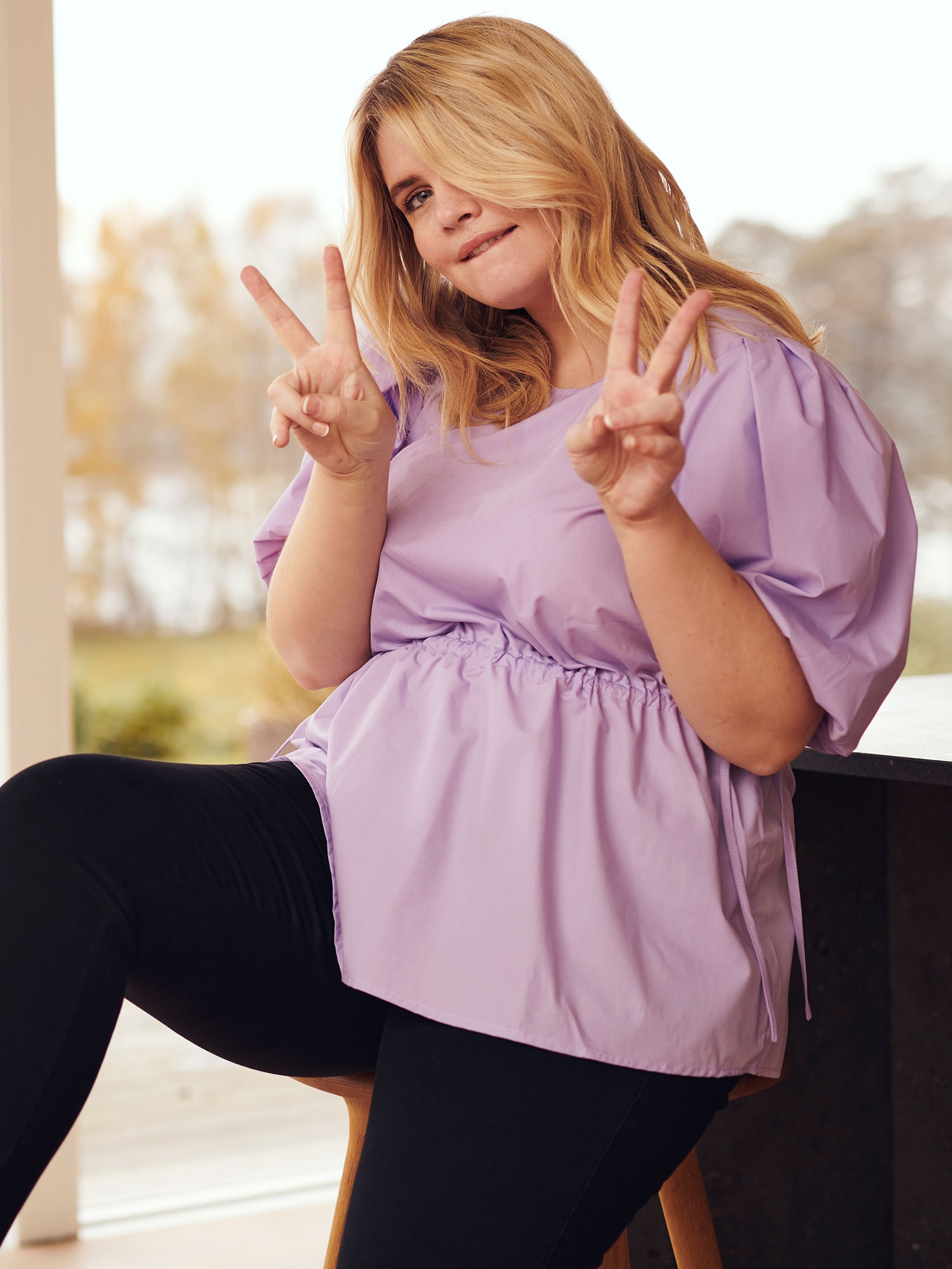 Blus fra Kaffe Curve
