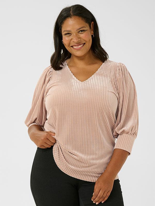 KCCACANNA - Plus Size Blus fra Kaffe Curve