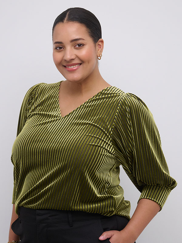 KCCACANNA - Plus Size Blus fra Kaffe Curve