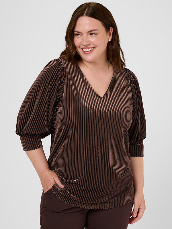 KCCACANNA - Plus Size Blus fra Kaffe Curve