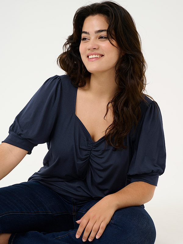KCSISSY - Plus Size Blus fra Kaffe Curve
