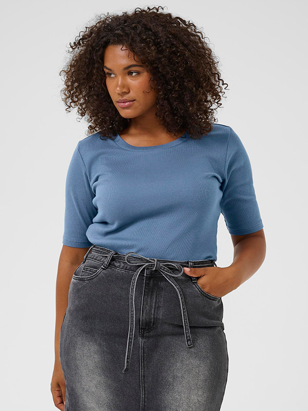 KCCARINA - Plus Size T-shirt fra Kaffe Curve