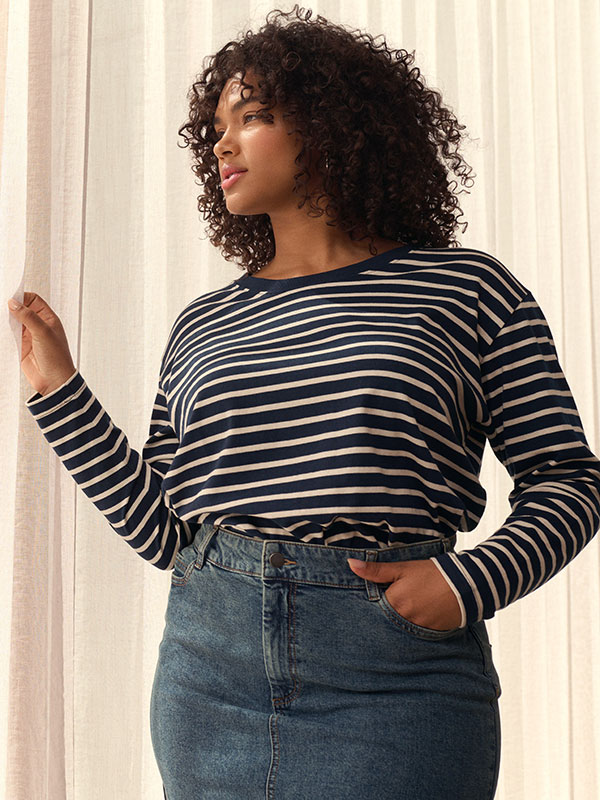 WINNI - Plus Size Blus fra Kaffe Curve
