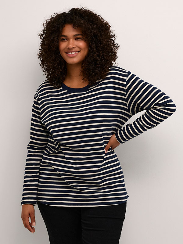 WINNI - Plus Size Blus fra Kaffe Curve