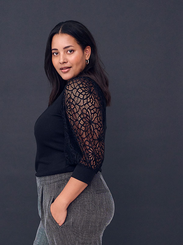 Blus fra Kaffe Curve