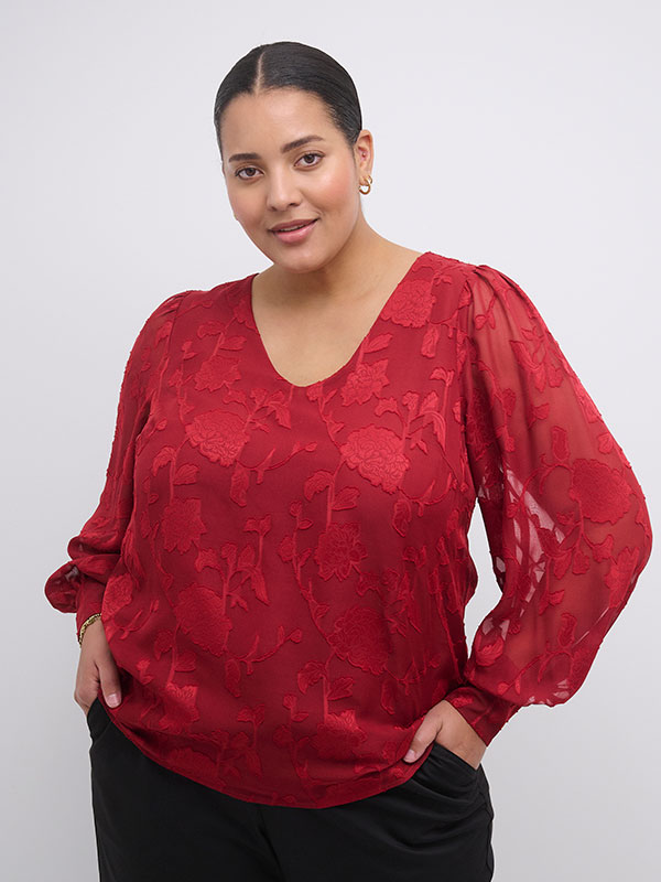 Blus fra Kaffe Curve