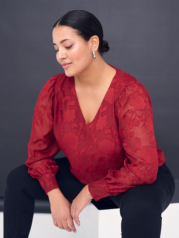 Blus fra Kaffe Curve