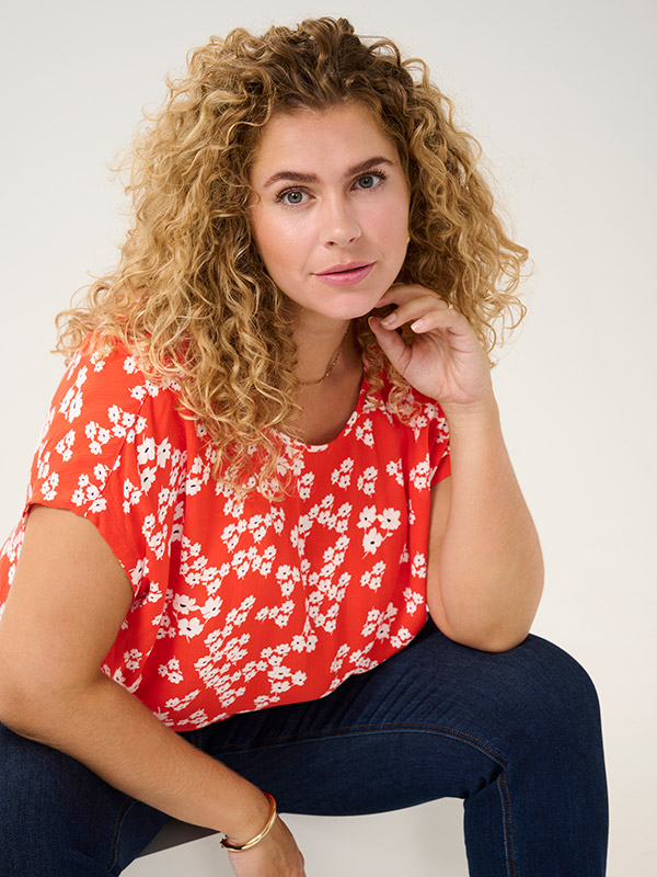 KCAMI - Plus Size Blus fra Kaffe Curve