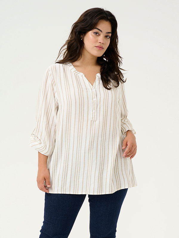 KCMILLE - Plus Size Blus fra Kaffe Curve