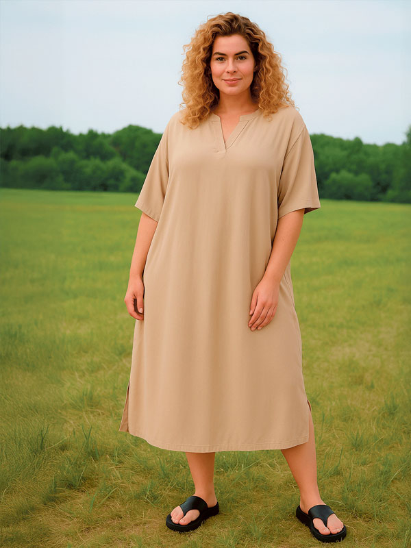 KCMILLE - Plus Size Klänning fra Kaffe Curve