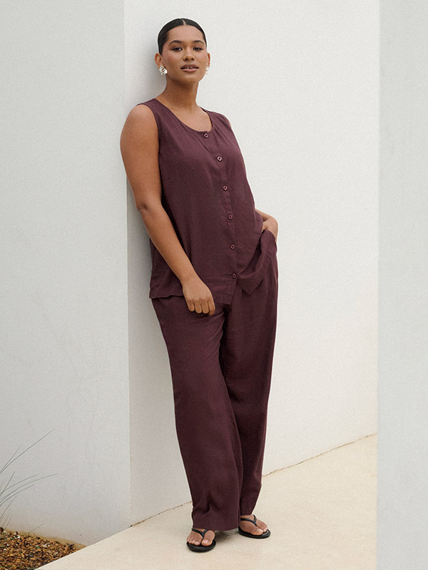 KCMILLE - Plus Size Byxor fra Kaffe Curve