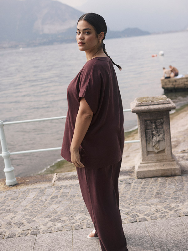 KCMILLE - Plus Size Byxor fra Kaffe Curve