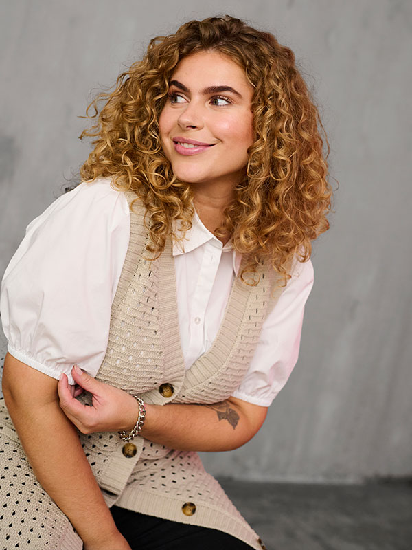 KCNICOLA - Plus Size Skjorta fra Kaffe Curve