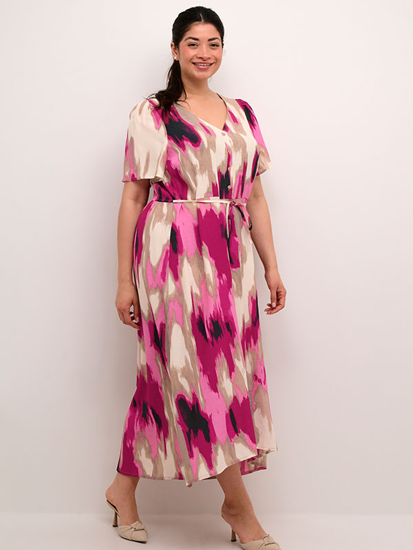 KCALONA - Plus Size Klänning fra Kaffe Curve