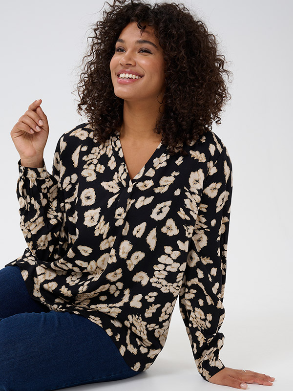 KCBELLA - Plus Size Blus fra Kaffe Curve