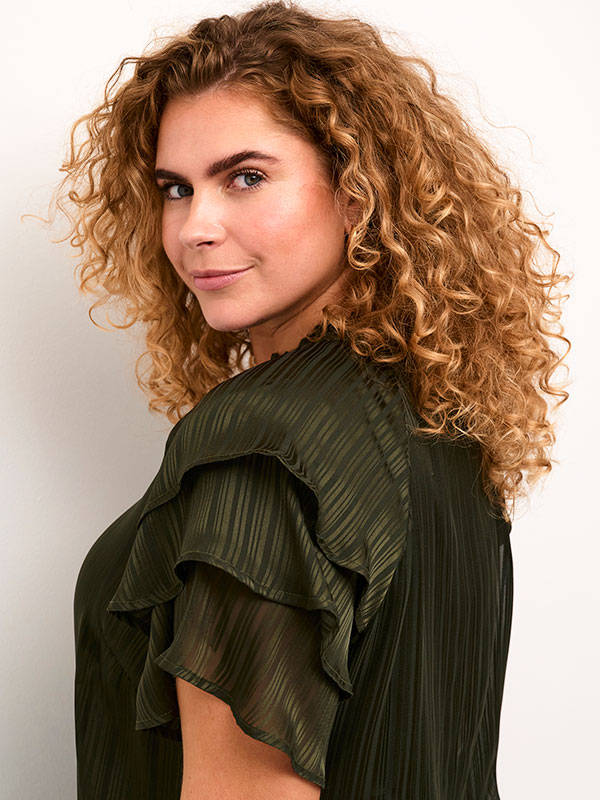 KCJOLA - Plus Size Blus fra Kaffe Curve