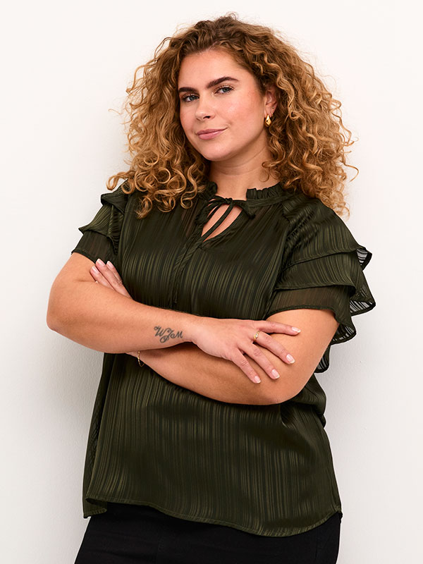 KCJOLA - Plus Size Blus fra Kaffe Curve