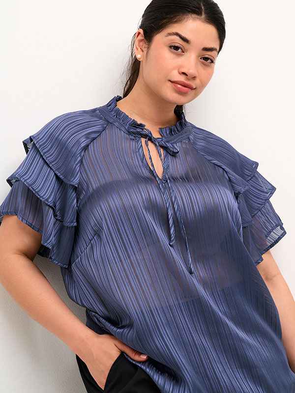 KCJOLA - Plus Size Blus fra Kaffe Curve