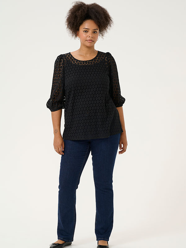 KCLORENA - Plus Size Blus fra Kaffe Curve