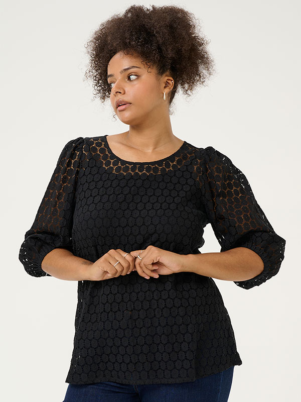 KCLORENA - Plus Size Blus fra Kaffe Curve