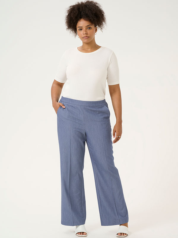 KCSAKIRA - Plus Size Byxor fra Kaffe Curve