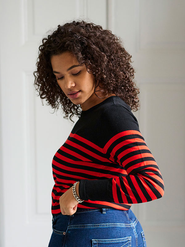 KCLIZZY - Plus Size Tröja fra Kaffe Curve