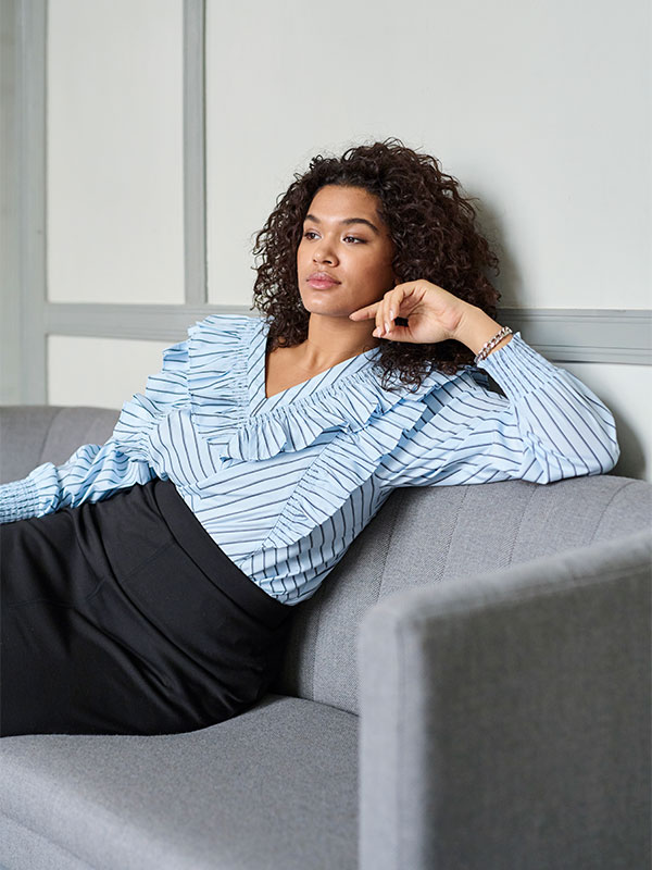 KCJERRIA - Plus Size Blus fra Kaffe Curve