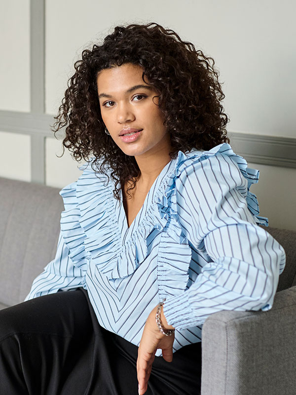 KCJERRIA - Plus Size Blus fra Kaffe Curve