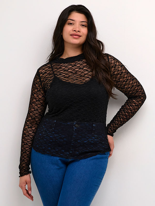 KCJOLINA - Plus Size Blus fra Kaffe Curve