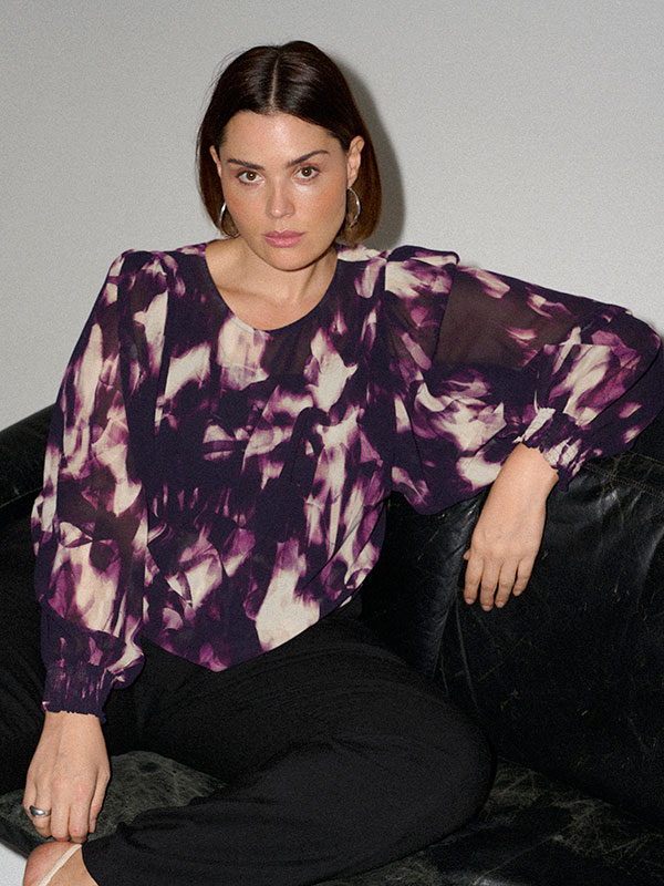 KCNOUR - Plus Size Blus fra Kaffe Curve