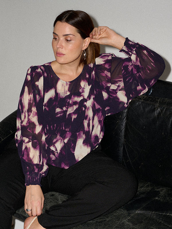 KCNOUR - Plus Size Blus fra Kaffe Curve