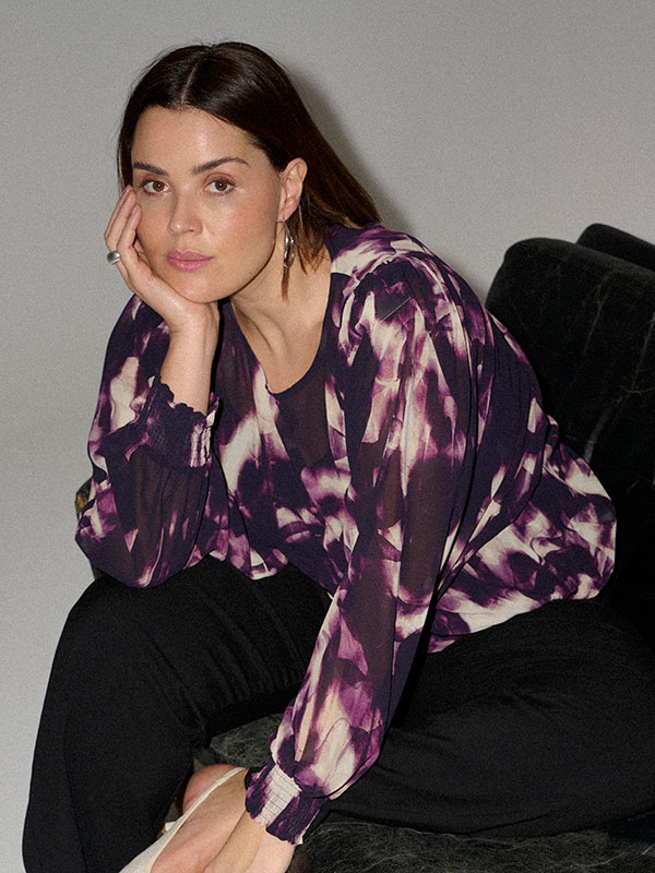 KCNOUR - Plus Size Blus fra Kaffe Curve
