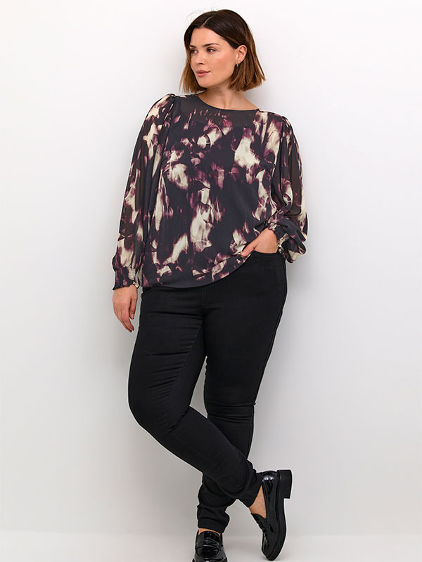 KCNOUR - Plus Size Blus fra Kaffe Curve