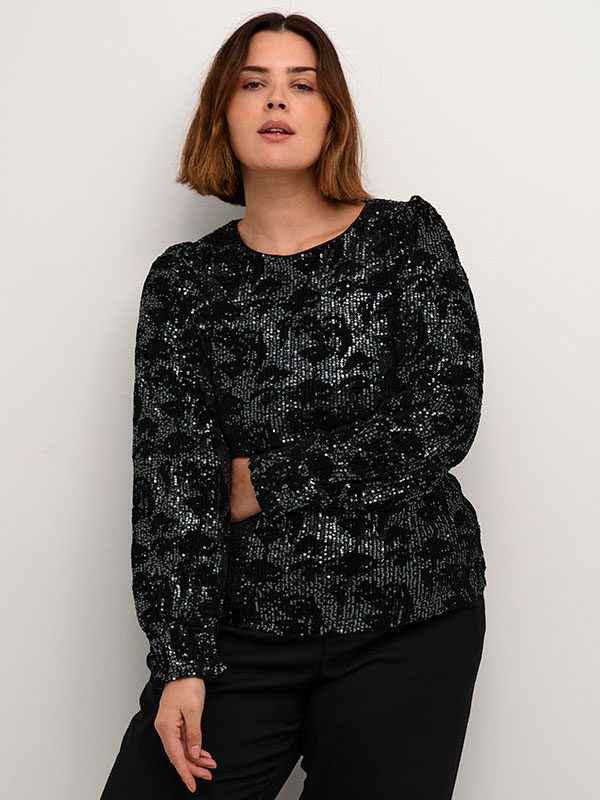 KCBRIT - Plus Size Blus fra Kaffe Curve