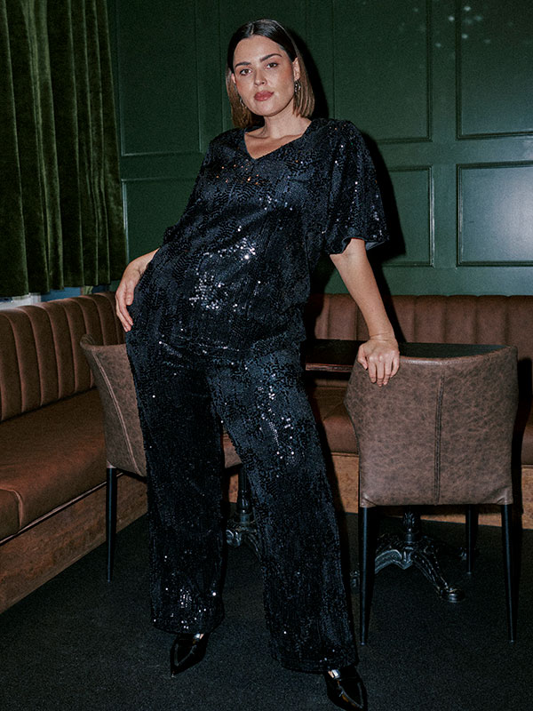 KCNICOLEEN - Plus Size Byxor fra Kaffe Curve