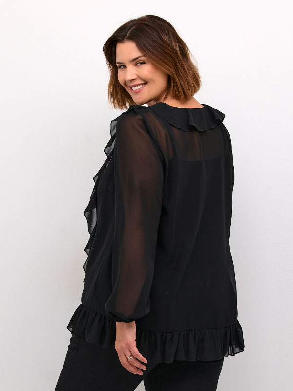 KCNINNI - Plus Size Blus fra Kaffe Curve
