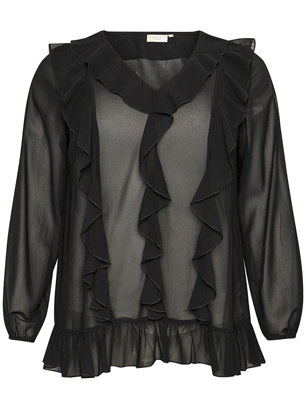 KCNINNI - Plus Size Blus fra Kaffe Curve