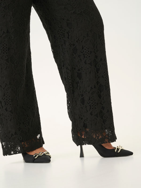 KCNELINA - Plus Size Byxor fra Kaffe Curve