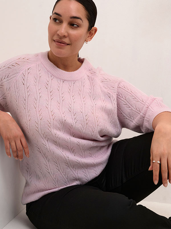 KCTENNA - Plus Size Tröja fra Kaffe Curve