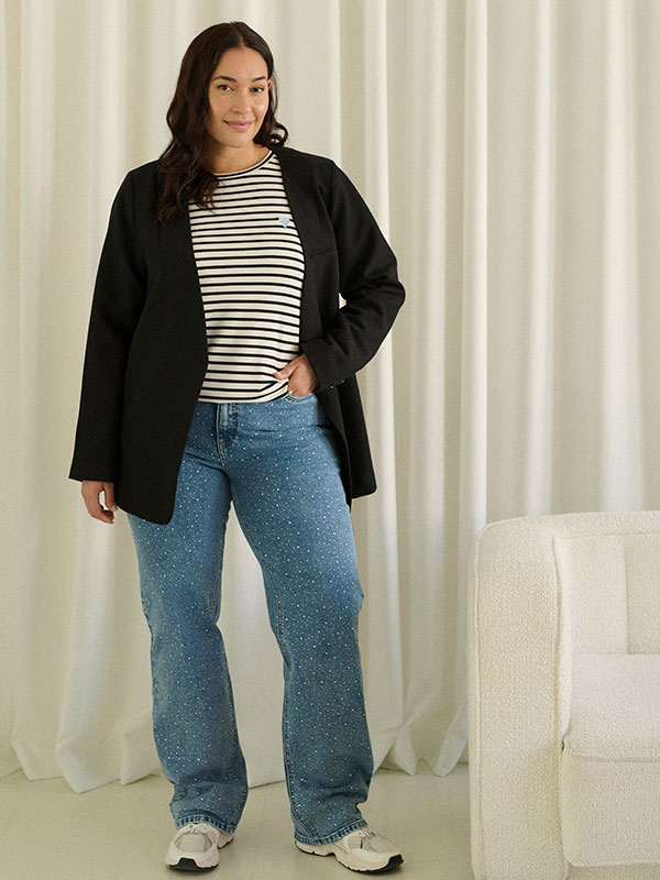 KCMIALA - Plus Size Kavaj fra Kaffe Curve