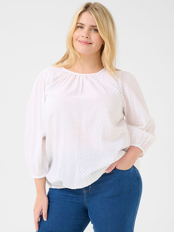 KCRORY - Plus Size Blus fra Kaffe Curve