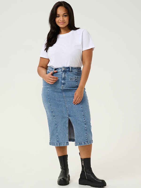 KCTHURA - Plus Size Kjol fra Kaffe Curve